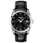 Tissot T-Classic Couturier Mặt Tròn Dây Da Màu Đen Lịch Ngày T035.210.16.051.01