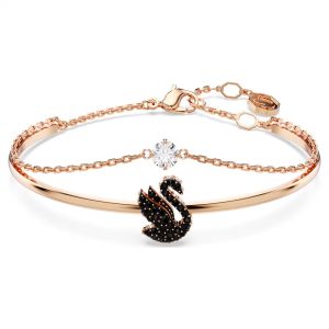 Swarovski Lắc Tay Swarovski Swan Thiên Nga Màu Đen 5678048