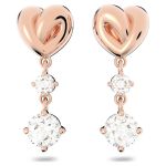 Swarovski Bông Tai Swarovski Lifelong Heart Màu Vàng Hồng 5517942